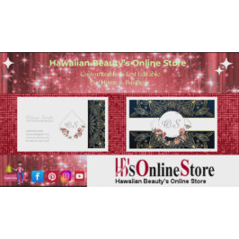 Tarjeta De Visita Plantilla floral elegante personalizable 13