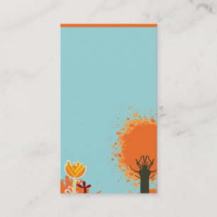 Tarjeta De Visita plantilla fresca y linda de la sol del