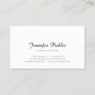 Tarjeta De Visita Plantilla mínima elegante moderna de moda Guay