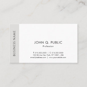 Tarjeta De Visita Plantilla minimalista elegante moderna profesional