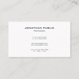 Tarjeta De Visita Plantilla minimalista elegante moderna profesional