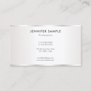 Tarjeta De Visita Plantilla minimalista elegante moderna profesional