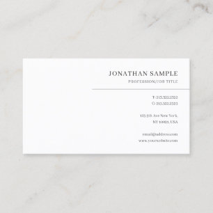 Tarjeta De Visita Plantilla minimalista elegante profesional
