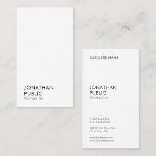 Tarjeta De Visita Plantilla Minimalista elegante profesional moderno