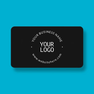 Tarjeta De Visita Plantilla minimalista genial   negro