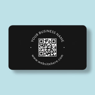 Tarjeta De Visita Plantilla minimalista genial   negro