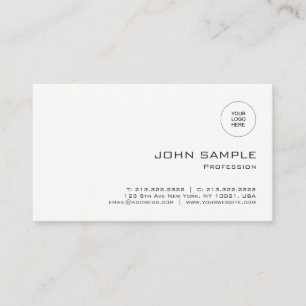 Tarjeta De Visita Plantilla Minimalista moderna Carga tu logotipo en