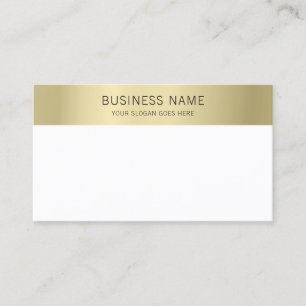 Tarjeta De Visita Plantilla minimalista moderna elegante en blanco y