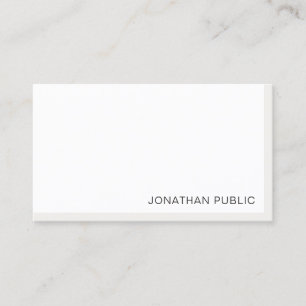 Tarjeta De Visita Plantilla minimalista moderna elegante profesional
