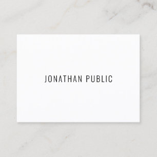 Tarjeta De Visita Plantilla minimalista moderna elegante profesional