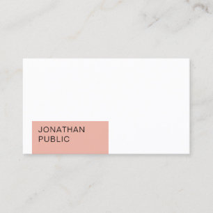 Tarjeta De Visita Plantilla Minimalista moderna y moderna de moda