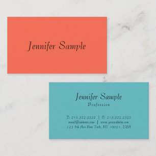 Tarjeta De Visita Plantilla minimalista profesional elegante