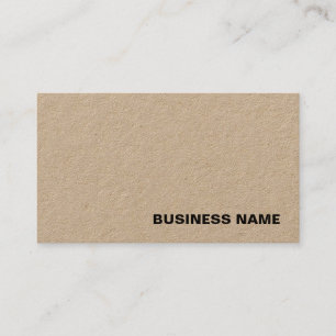 Tarjeta De Visita Plantilla moderna de papel Kraft Real Elegante