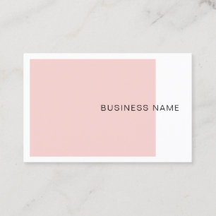 Tarjeta De Visita Plantilla moderna de Rubor Pink Elegant Company
