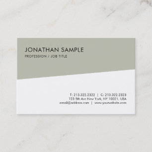 Tarjeta De Visita Plantilla moderna elegante simple y profesional
