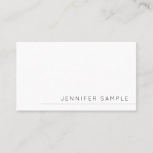 Tarjeta De Visita Plantilla moderna Minimalista de personalizado Est
