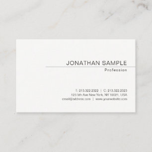 Tarjeta De Visita Plantilla moderna Minimalista y elegante profesion