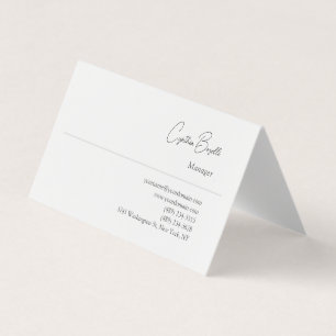 Tarjeta De Visita Plantilla moderna moderna y moderna de moda simple
