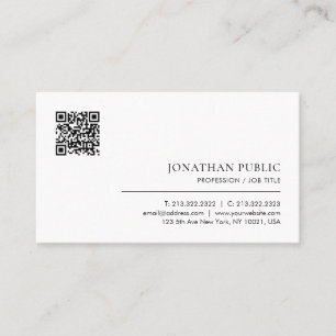 Tarjeta De Visita Plantilla moderna personalizado Profesional Elegan