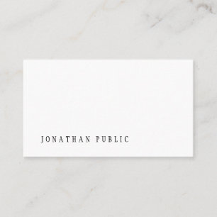 Tarjeta De Visita Plantilla moderna profesional de diseño minimalist