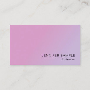 Tarjeta De Visita Plantilla moderna rosa morado elegante de negocios