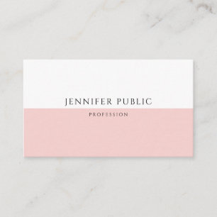 Tarjeta De Visita Plantilla moderna Rubor Pink Professional de moda
