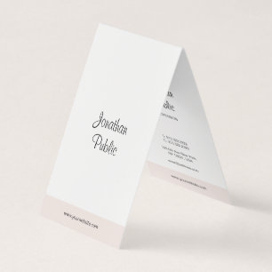 Tarjeta De Visita Plantilla moderna simple de la escritura