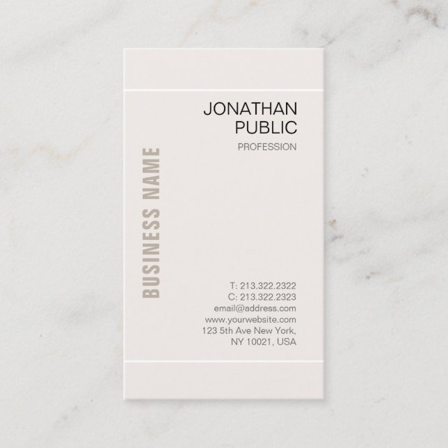Tarjeta De Visita Plantilla Moderno Colores Elegantes Profesionales (Anverso)