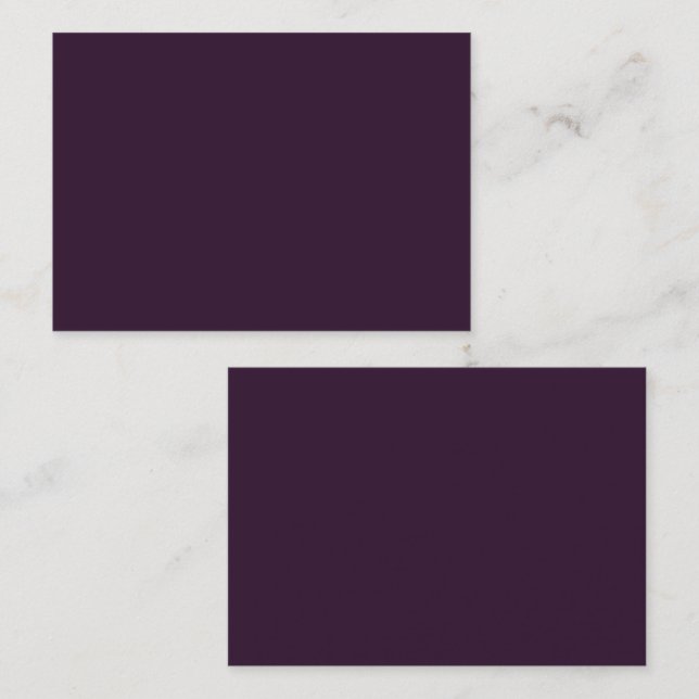 Tarjeta De Visita Plantilla monocroma PURPLE PLUM PRESUPUESTARIO (Anverso / Reverso)