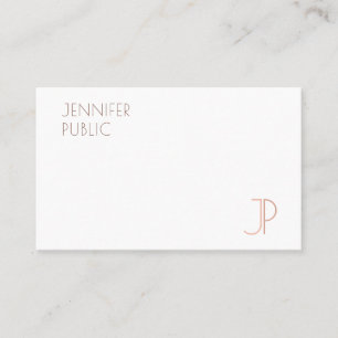 Tarjeta De Visita Plantilla monogramada elegante y personalizado