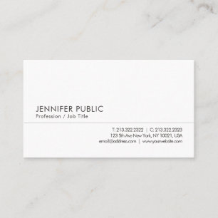 Tarjeta De Visita Plantilla personalizada simple y profesional moder