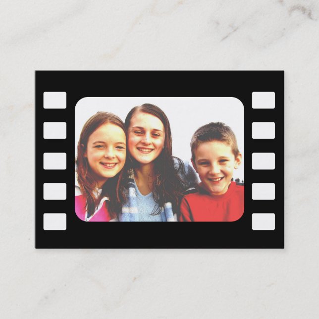 Tarjeta De Visita Plantilla, plantilla de la película (Anverso)