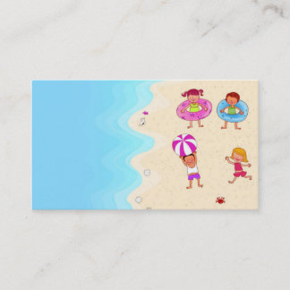 Tarjeta De Visita plantilla preciosa agradable linda para los niños