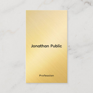 Tarjeta De Visita Plantilla profesional del cliente Elite Faux Gold