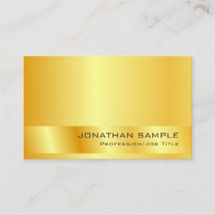 Tarjeta De Visita Plantilla profesional elegante con aspecto de oro 