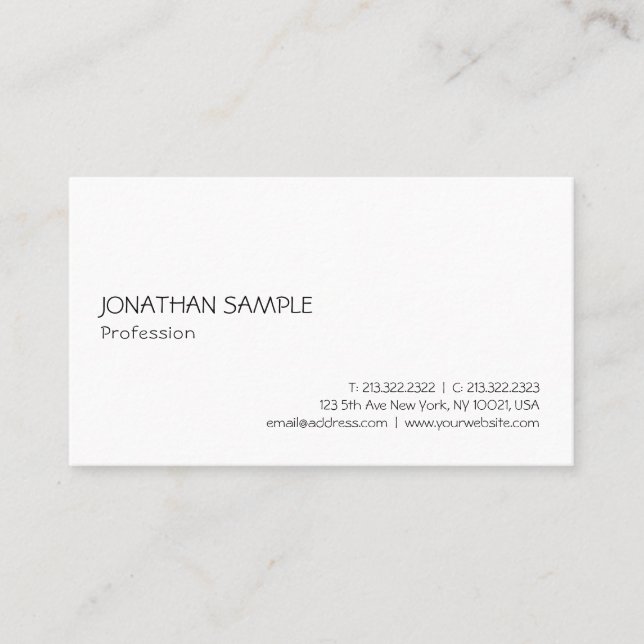 Tarjeta De Visita Plantilla profesional elegante moderna Guay (Anverso)