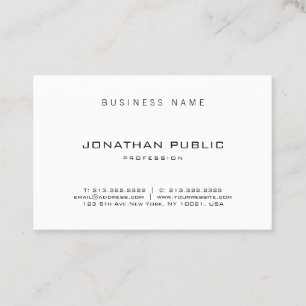 Tarjeta De Visita Plantilla profesional elegante moderna Minimalista