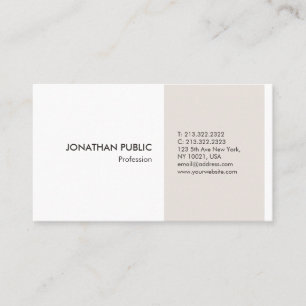 Tarjeta De Visita Plantilla profesional elegante moderna Minimalista
