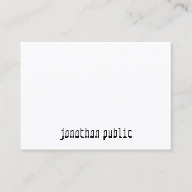 Tarjeta De Visita Plantilla profesional elegante y minimalista (Anverso)
