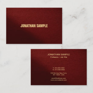 Tarjeta De Visita Plantilla profesional elegante y moderna de person