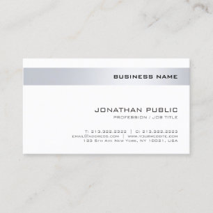 Tarjeta De Visita Plantilla profesional minimalista elegante moderna