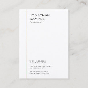 Tarjeta De Visita Plantilla profesional minimalista elegante y moder