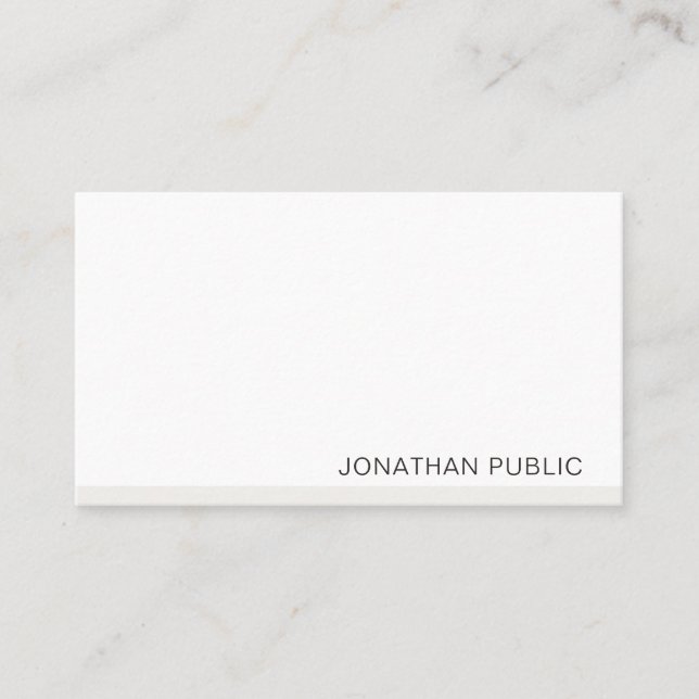 Tarjeta De Visita Plantilla profesional Minimalista moderna elegante (Anverso)