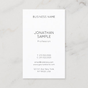 Tarjeta De Visita Plantilla profesional Minimalista moderna simple
