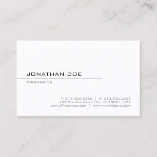 Tarjeta De Visita Plantilla profesional Minimalista moderno elegante