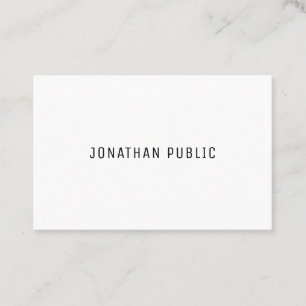 Tarjeta De Visita Plantilla Profesional Minimalista Simple y Elegant