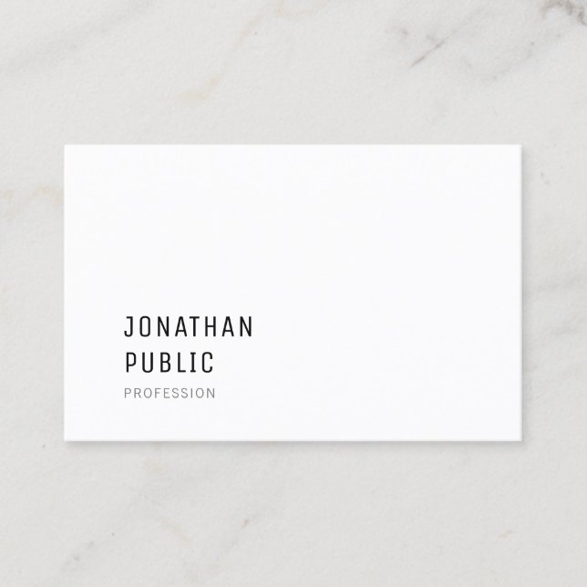 Tarjeta De Visita Plantilla profesional moderna de diseño simple y m (Anverso)