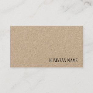 Tarjeta De Visita Plantilla profesional moderna de papel Kraft Real