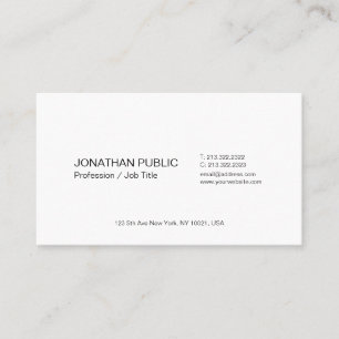 Tarjeta De Visita Plantilla profesional moderna elegante y sencilla