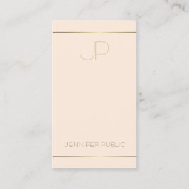 Tarjeta De Visita Plantilla profesional moderna monograma elegante